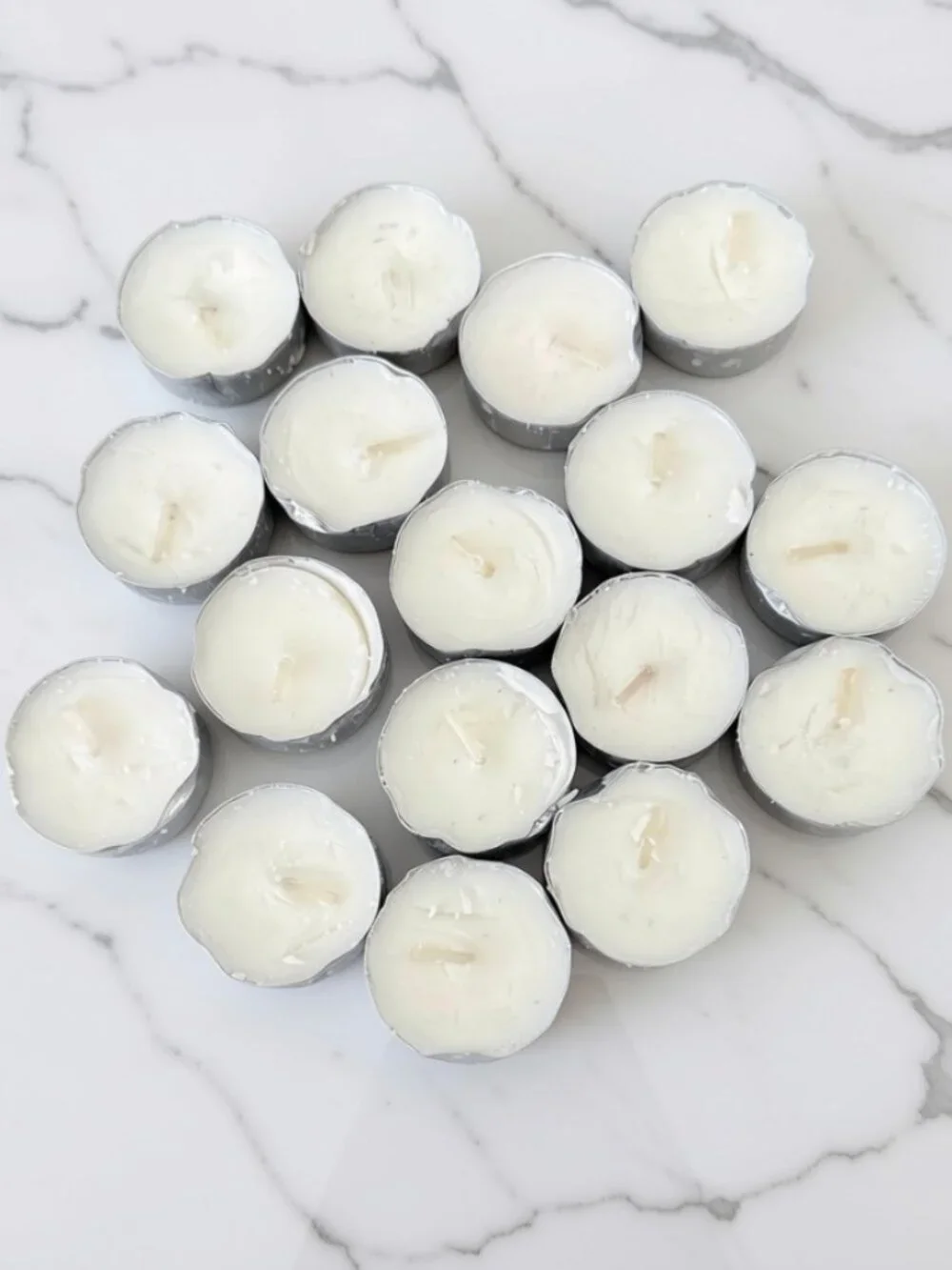 45 White Tealights Unscented